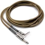 Hosa GTR518R Tweed Guitar Cable Straight 1/4" to Right Angle 1/4" 18'